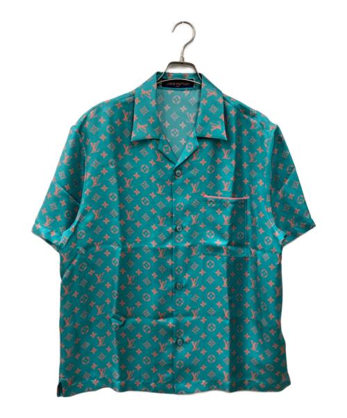 LOUIS VUITTON（ルイ ヴィトン）LOUIS VUITTON (ルイ ヴィトン) オープンカラーシャツ グリーン サイズ:Lの古着・服飾アイテム