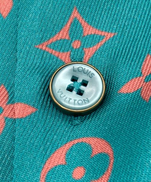 LOUIS VUITTON（ルイ ヴィトン）LOUIS VUITTON (ルイ ヴィトン) オープンカラーシャツ グリーン サイズ:Lの古着・服飾アイテム