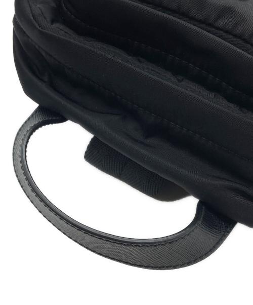 PRADA（プラダ）PRADA (プラダ) Re-Nylon xサフィアーノレザーワンショルダーバックパック ブラック サイズ:下記参照の古着・服飾アイテム