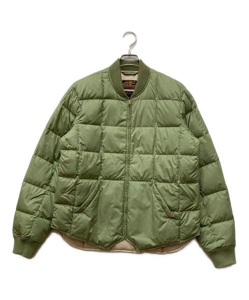 Eddie Bauer（エディーバウアー）Eddie Bauer (エディーバウアー) JJJJound (ジョウンド) ダウンジャケット グリーン サイズ:Mの古着・服飾アイテム
