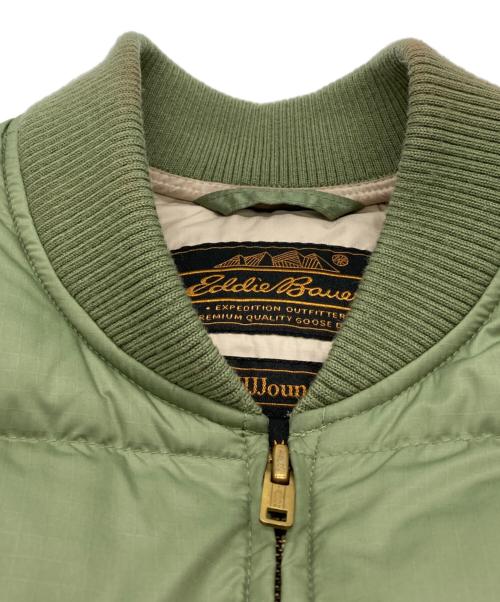 Eddie Bauer（エディーバウアー）Eddie Bauer (エディーバウアー) JJJJound (ジョウンド) ダウンジャケット グリーン サイズ:Mの古着・服飾アイテム
