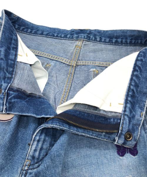 Needles（ニードルズ）Needles (ニードルズ) ASSORTEDPATCHESSTRAIGHT JEAN インディゴ サイズ:Mの古着・服飾アイテム