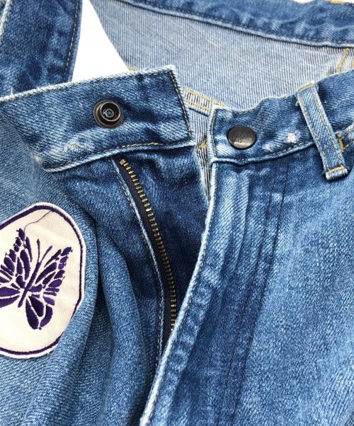 Needles（ニードルズ）Needles (ニードルズ) ASSORTEDPATCHESSTRAIGHT JEAN インディゴ サイズ:Mの古着・服飾アイテム