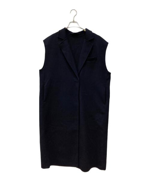 mizuiro-ind（ミズイロインド）mizuiro-ind (ミズイロインド) ロングジレ ネイビー サイズ:FREEの古着・服飾アイテム