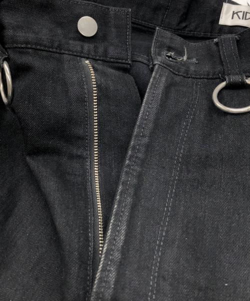 KIDILL（キディル）KIDILL (キディル) Denim Pants with Studded Decoration ブラック サイズ:44の古着・服飾アイテム