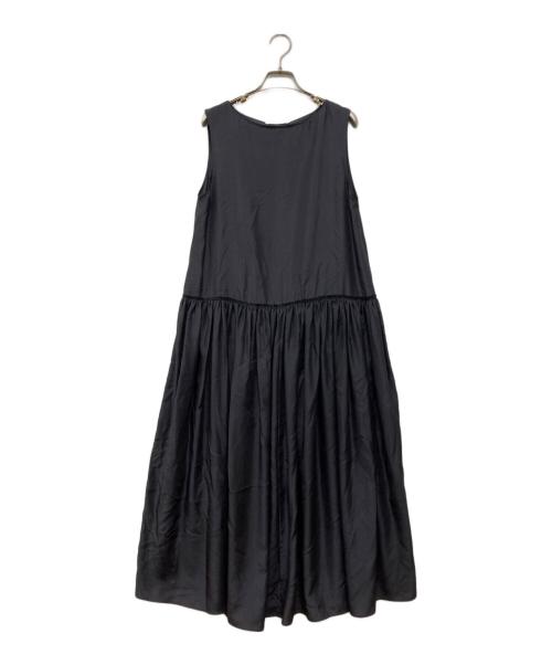 GALLARDA GALANTE（ガリャルダガランテ）GALLARDA GALANTE (ガリャルダガランテ) シルクハブタエ ウエストギャザーワンピース ブラック サイズ:Fの古着・服飾アイテム