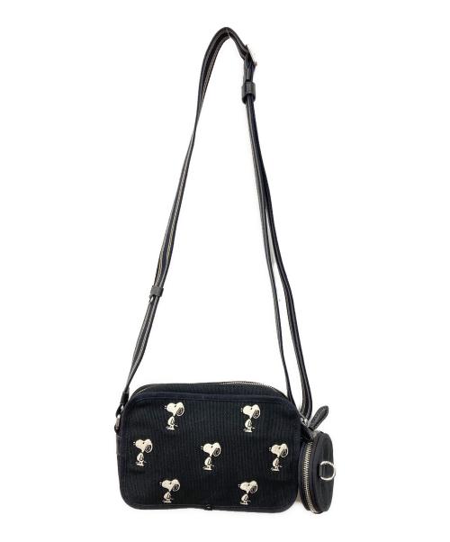 COACH（コーチ）COACH (コーチ) PEANUTS (ピーナッツ) カメラショルダーバッグ ブラック サイズ:下記参照の古着・服飾アイテム