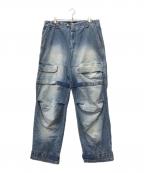 MARITHE+FRANCOIS GIRBAUDマリテフランソワジルボー）の古着「シャトルデニムパンツ」｜インディゴ