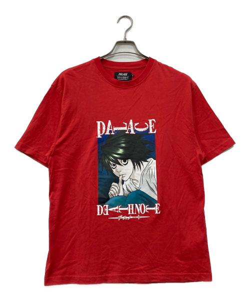 PALACE（パレス）PALACE (パレス) デスノート (デスノート) プリントTシャツ レッド サイズ:Mの古着・服飾アイテム