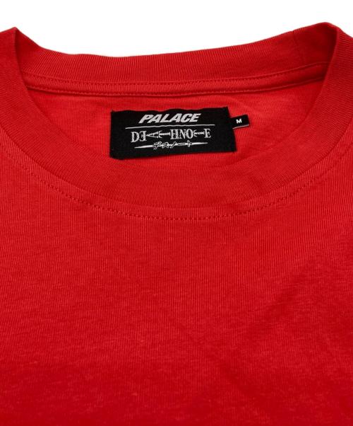 PALACE（パレス）PALACE (パレス) デスノート (デスノート) プリントTシャツ レッド サイズ:Mの古着・服飾アイテム