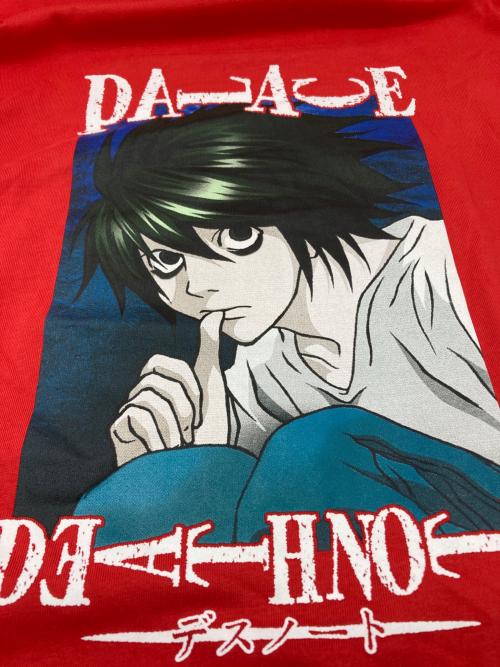 PALACE（パレス）PALACE (パレス) デスノート (デスノート) プリントTシャツ レッド サイズ:Mの古着・服飾アイテム