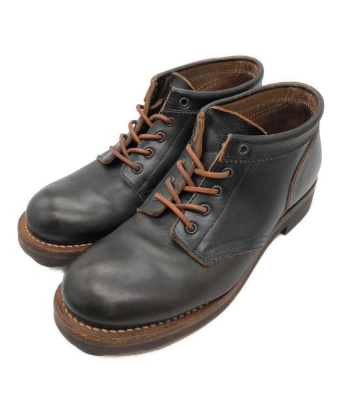 ROLLING DUB TRIO（ローリングダブトリオ）ROLLING DUB TRIO (ローリングダブトリオ) プレーントゥシューズ ブラック サイズ:6の古着・服飾アイテム