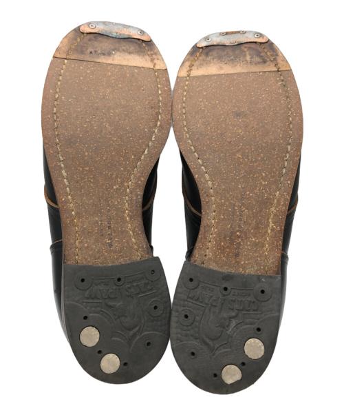 ROLLING DUB TRIO（ローリングダブトリオ）ROLLING DUB TRIO (ローリングダブトリオ) プレーントゥシューズ ブラック サイズ:6の古着・服飾アイテム