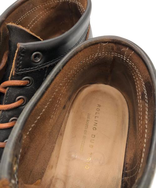 ROLLING DUB TRIO（ローリングダブトリオ）ROLLING DUB TRIO (ローリングダブトリオ) プレーントゥシューズ ブラック サイズ:6の古着・服飾アイテム