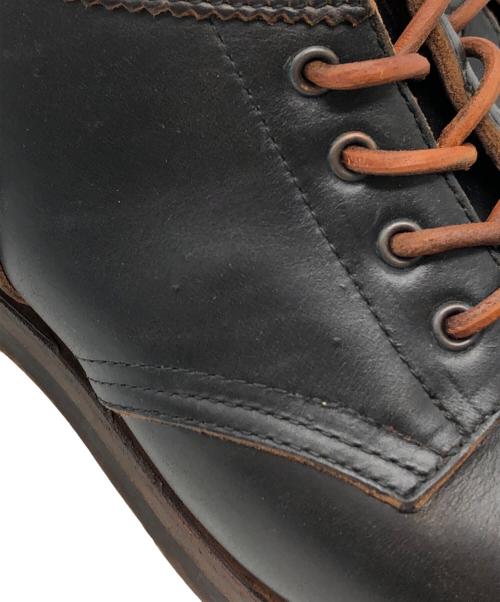 ROLLING DUB TRIO（ローリングダブトリオ）ROLLING DUB TRIO (ローリングダブトリオ) プレーントゥシューズ ブラック サイズ:6の古着・服飾アイテム