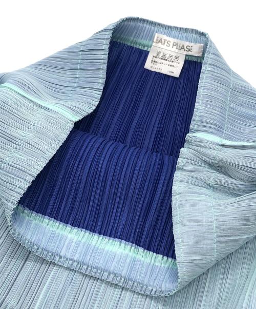 PLEATS PLEASE（プリーツプリーズ）PLEATS PLEASE (プリーツプリーズ) ドットプリーツスカート ブルー サイズ:3の古着・服飾アイテム