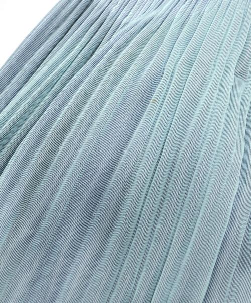 PLEATS PLEASE（プリーツプリーズ）PLEATS PLEASE (プリーツプリーズ) ドットプリーツスカート ブルー サイズ:3の古着・服飾アイテム