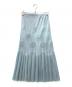 PLEATS PLEASE（プリーツプリーズ）の古着「ドットプリーツスカート」｜ブルー