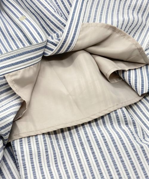 HER LIP TO（ハーリップトゥ）Her lip to (ハーリップトゥ) Volume Sleeve Stripe Dress ネイビー サイズ:Sの古着・服飾アイテム