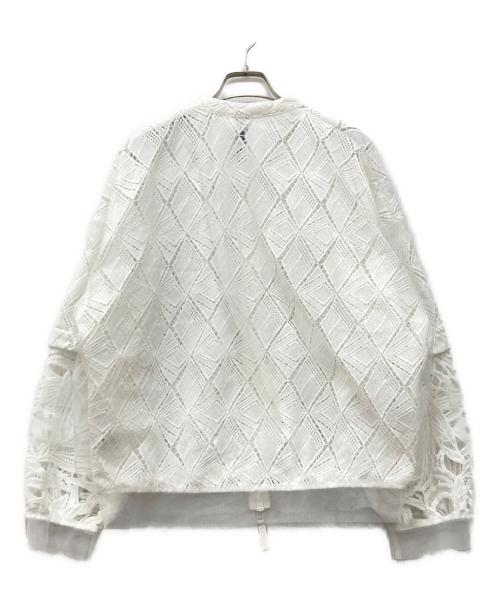 AULA AILA（アウラアイラ）AULA AILA (アウラアイラ) LOOSE LACE SHIRT ホワイトの古着・服飾アイテム