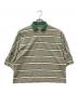 45rpm（45アールピーエム）の古着「ボーダー天竺のドルマンポロシャツ」｜グリーン
