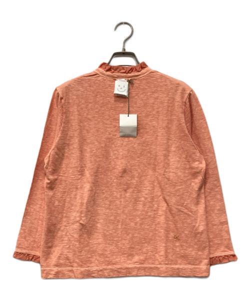 45rpm（45アールピーエム）45rpm (45アールピーエム) 天竺の四角ヘンリーネックTシャツ（草木染め） オレンジ サイズ:3の古着・服飾アイテム