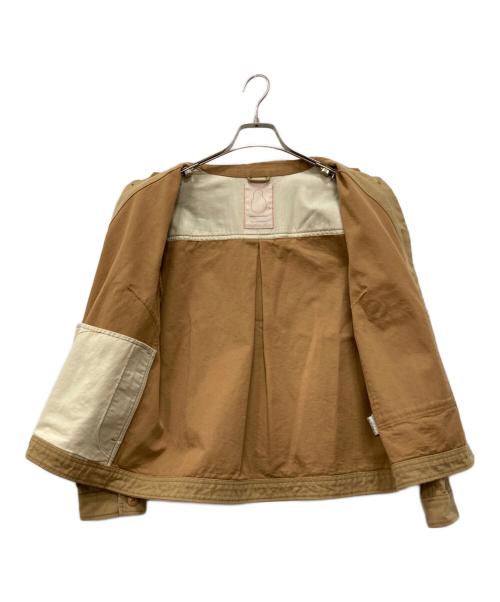 Pal'las Palace（パラスパレス）Pal'las Palace (パラスパレス) ラフィバックチノスタンド襟ジャケット ブラウン サイズ:3の古着・服飾アイテム