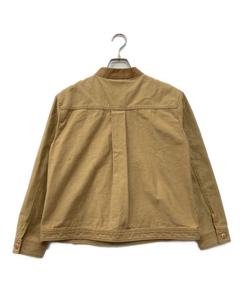 Pal'las Palace（パラスパレス）Pal'las Palace (パラスパレス) ラフィバックチノスタンド襟ジャケット ブラウン サイズ:3の古着・服飾アイテム