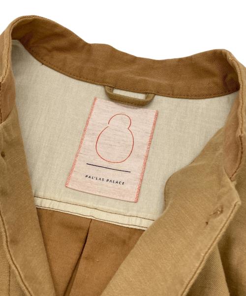 Pal'las Palace（パラスパレス）Pal'las Palace (パラスパレス) ラフィバックチノスタンド襟ジャケット ブラウン サイズ:3の古着・服飾アイテム