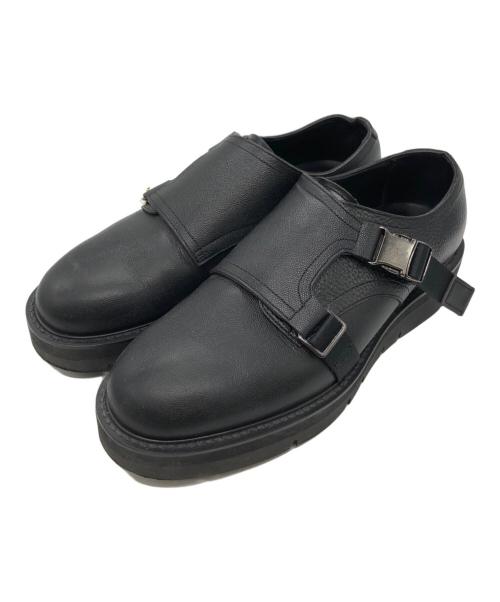 foot the coacher（フットザコーチャー）foot the coacher (フットザコーチャー) ANARCHO DOUBLE BELT ブラック サイズ:8の古着・服飾アイテム