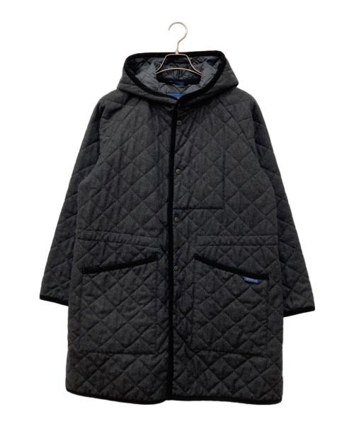 LAVENHAM（ラベンハム）LAVENHAM (ラベンハム) Hooded raglan sleeve coat グレー サイズ:Mの古着・服飾アイテム