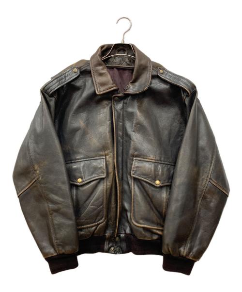 Mac Douglas（マックダグラス）Mac Douglas (マックダグラス) A-2フライトレザージャケット ブラウン サイズ:Mの古着・服飾アイテム