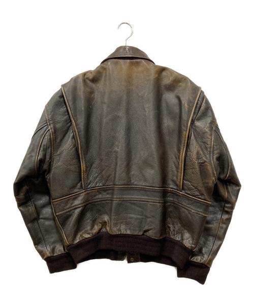 Mac Douglas（マックダグラス）Mac Douglas (マックダグラス) A-2フライトレザージャケット ブラウン サイズ:Mの古着・服飾アイテム