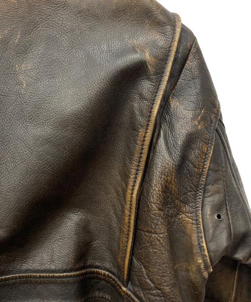 Mac Douglas（マックダグラス）Mac Douglas (マックダグラス) A-2フライトレザージャケット ブラウン サイズ:Mの古着・服飾アイテム