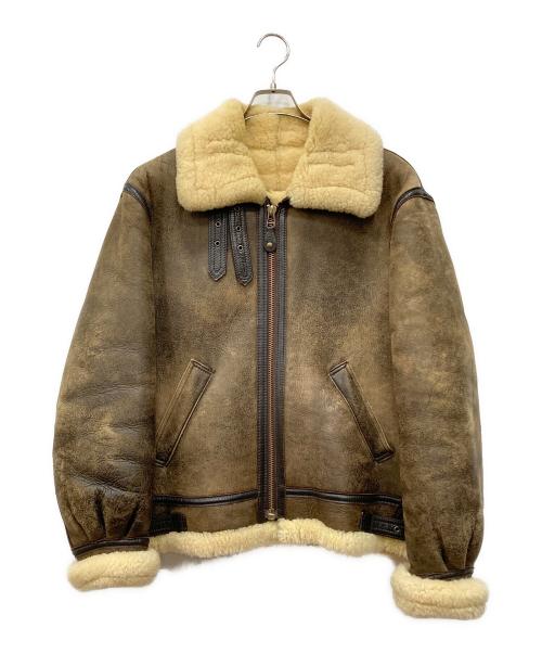 Schott（ショット）Schott (ショット) B-3ムートンジャケット ブラウン サイズ:Mの古着・服飾アイテム