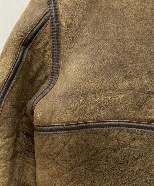 Schott（ショット）Schott (ショット) B-3ムートンジャケット ブラウン サイズ:Mの古着・服飾アイテム