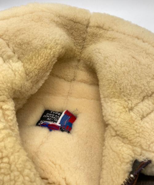 Schott（ショット）Schott (ショット) B-3ムートンジャケット ブラウン サイズ:Mの古着・服飾アイテム