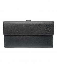 CHANEL（シャネル）の古着「2つ折り財布」｜ブラック