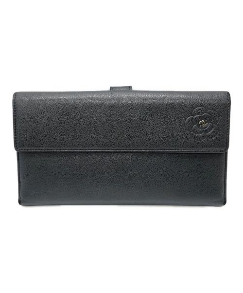 CHANEL（シャネル）CHANEL (シャネル) 2つ折り財布 ブラック サイズ:下記参照の古着・服飾アイテム