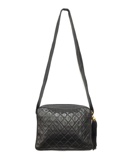 CHANEL（シャネル）CHANEL (シャネル) タッセルマトラッセフラップショルダーバッグ ブラック サイズ:下記参照の古着・服飾アイテム