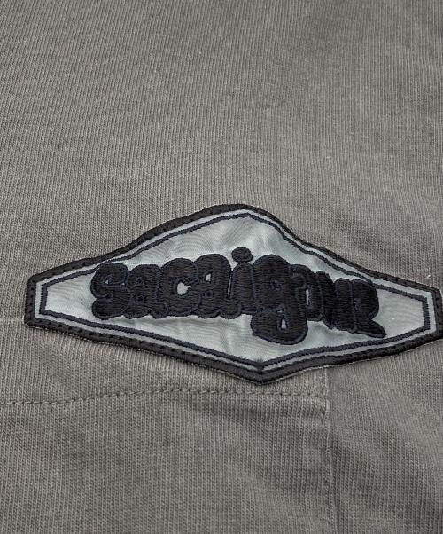 sacai（サカイ）sacai (サカイ) Patch T Shirt グレー サイズ:2の古着・服飾アイテム