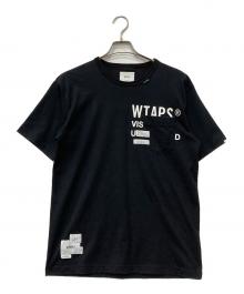 WTAPS（ダブルタップス）の古着「ロゴプリントポケットTシャツ」｜ブラック