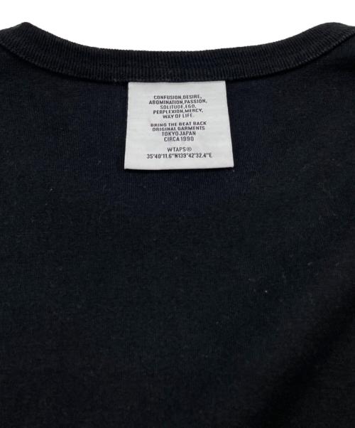 WTAPS（ダブルタップス）WTAPS (ダブルタップス) ロゴプリントポケットTシャツ ブラック サイズ:1の古着・服飾アイテム