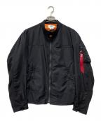 ALPHA×eYe COMME des GARCONS JUNYAWATANABE MANアルファ×アイ コム デ ギャルソン ジュンヤ ワタナベ マン）の古着「ナイロンツイルジャケット」｜ブラック