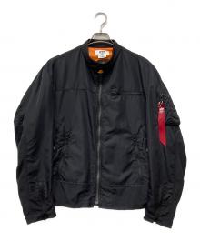 ALPHA×eYe COMME des GARCONS JUNYAWATANABE MAN（アルファ×アイ コム デ ギャルソン ジュンヤ ワタナベ マン）の古着「ナイロンツイルジャケット」｜ブラック
