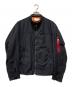 ALPHA（アルファ）の古着「ナイロンツイルジャケット」｜ブラック