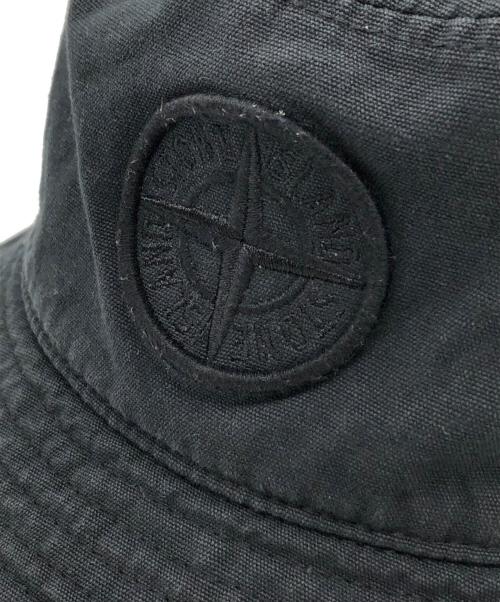 STONE ISLAND（ストーンアイランド）STONE ISLAND (ストーンアイランド) バケットハット ブラック サイズ:XLの古着・服飾アイテム