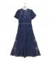 SELF PORTRAIT（セルフ ポートレイト）の古着「Navy Lace Midi Dress」｜ネイビー