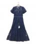 SELF PORTRAIT (セルフ ポートレイト) Navy Lace Midi Dress ネイビー サイズ:12：10000円