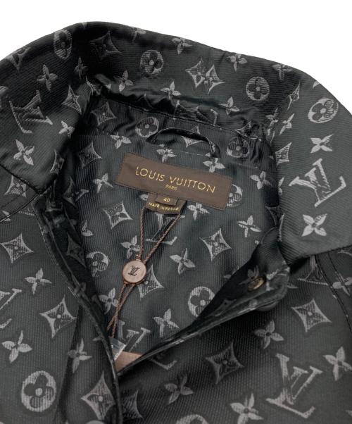 LOUIS VUITTON（ルイ ヴィトン）LOUIS VUITTON (ルイ ヴィトン) スキューバーモノグラムトレンチコート ブラック サイズ:40の古着・服飾アイテム
